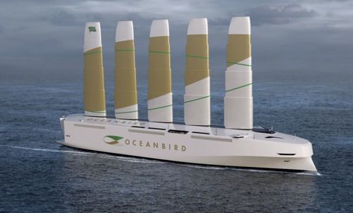 大洋鸟80米长巨幅船帆减少了90 的货物运输排放